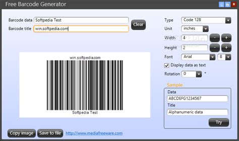 barcode generator freeware reviews